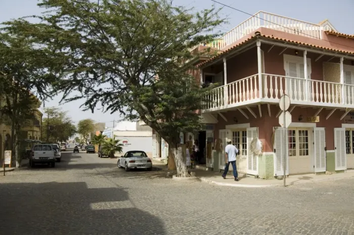 Framed Print : Colonial style building, Santa Maria, Sal (Salt), Cape Verde Islands, Africa Framed Print : Colonial style building, Santa Maria, Sal (Salt), Cape Verde Islands, Africa