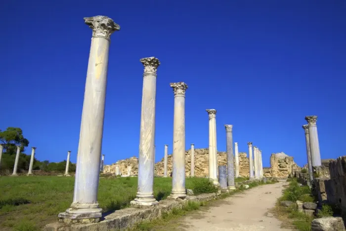 Framed Print : Colonnades of the Gymnasium, Salamis, North Cyprus, Cyprus, Europe Framed Print : Colonnades of the Gymnasium, Salamis, North Cyprus, Cyprus, Europe