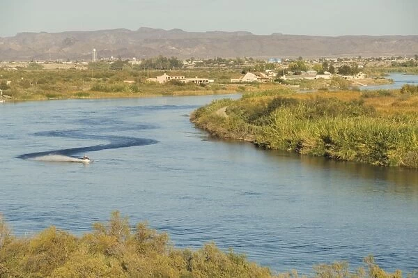 Colorado River dividing California and Arizona