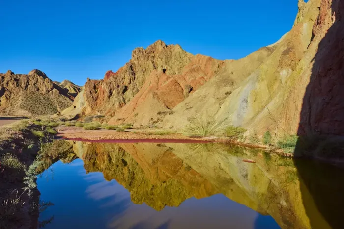 Framed Print : Colorful Danxia landform in Zhangye, UNESCO World Heritage Site, Gansu Province, China Framed Print : Colorful Danxia landform in Zhangye, UNESCO World Heritage Site, Gansu Province, China