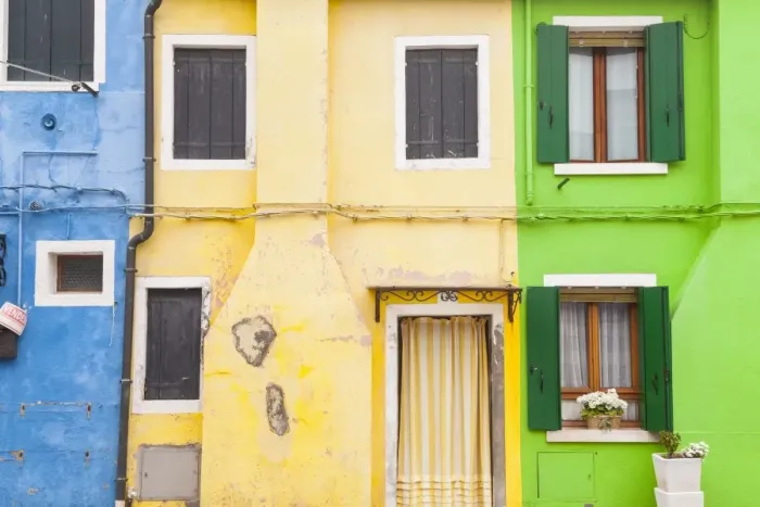 Framed Print : A colorful houses on Burano, Venice, Veneto, Italy, Europe Framed Print : A colorful houses on Burano, Venice, Veneto, Italy, Europe