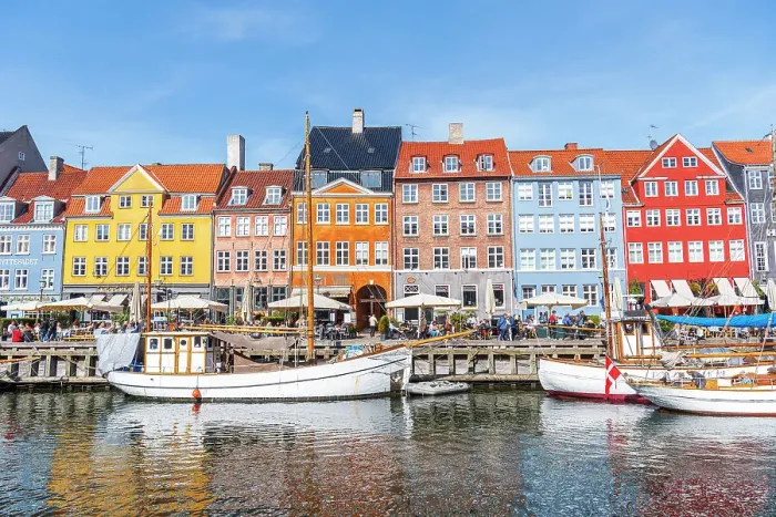 Framed Print : Colorful houses and moored boats in Nyhavn harbour, daytime, Copenhagen, Denmark, Scandinavia, Europe Framed Print : Colorful houses and moored boats in Nyhavn harbour, daytime, Copenhagen, Denmark, Scandinavia, Europe