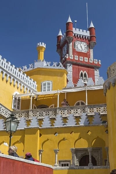 Colors and decoration of the romanticist castle Palacio da Pena, UNESCO World Heritage Site