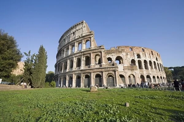 Colosseum amphitheatre, UNESCO World Heritage Site, Rome, Lazio, Italy, Europe