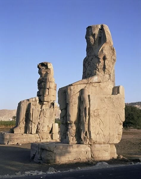 Colossi of Memnon, Thebes, UNESCO World Heritage Site, Egypt, North Africa, Africa