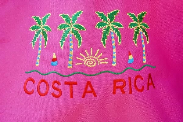 Colourful beach wraps for sale, Manuel Antonio, Costa Rica, Central America