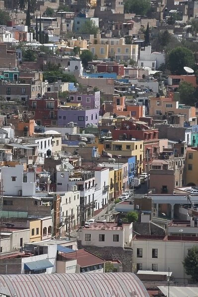 Colourful buildings, Guanajuato, Guanajuato State, Mexico, North America