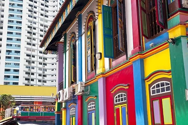 Colourful Heritage Villa, the residence of Tan Teng Niah, Little India, Singapore, Southeast Asia, Asia