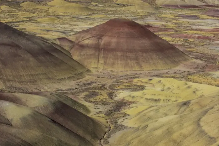 Framed Print : The colourful hills of the Painted Hills unit in the John Day Fossil Beds National Monument, Oregon, United States of America, North America Framed Print : The colourful hills of the Painted Hills unit in the John Day Fossil Beds National Monument, Oregon, United States of America, North America