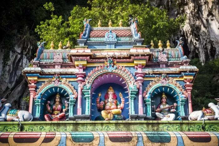 Framed Print : Colourful Hindu statues, Batu Caves, Kuala Lumpur, Malaysia, Southeast Asia, Asia