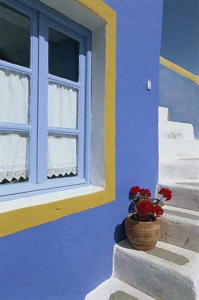 Colourful house in Fira town