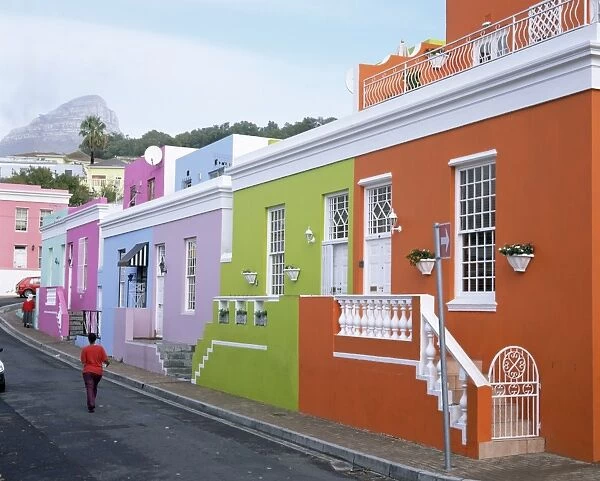 Colourful houses on Chiappini Street