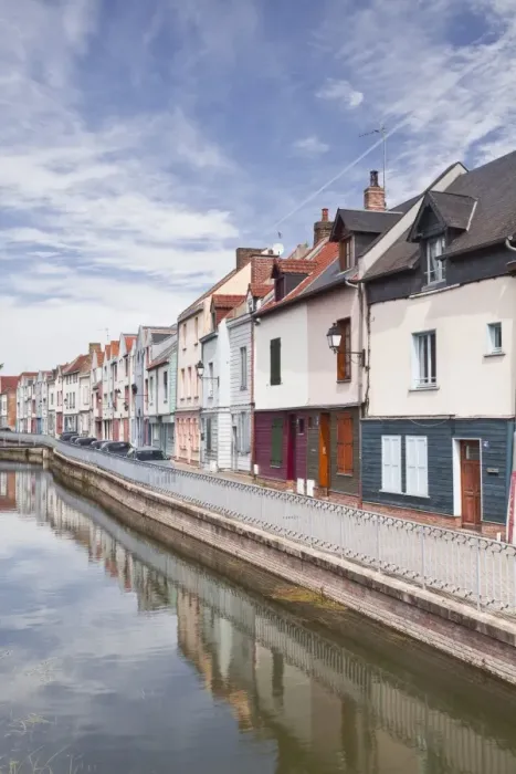 Framed Print : Colourful houses in the Saint Leu district of Amiens, Somme, Picardy, France, Europe Framed Print : Colourful houses in the Saint Leu district of Amiens, Somme, Picardy, France, Europe