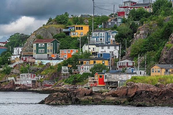 Colourful houses, St. John's, Newfoundland, Canada, North America