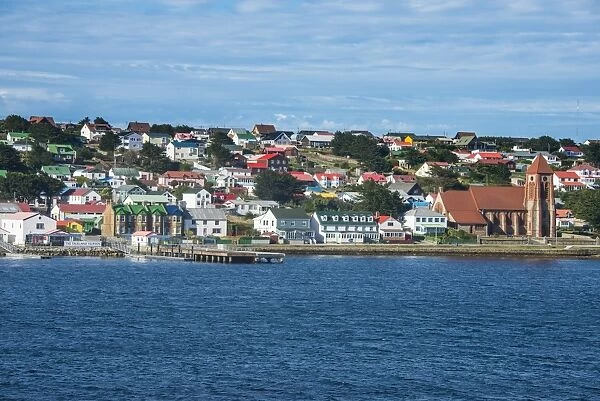 Colourful houses, Stanley, capital of the Falkland Islands, South America