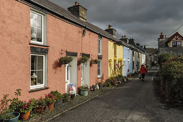 Colourful houses on Water Street in this old former shipbuilding coastal village