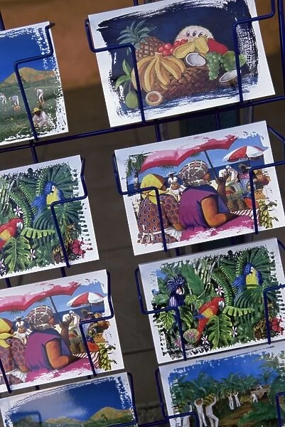 Colourful postcards for sale