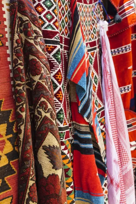 Framed Print : Colourful rugs and carpets for sale in Al Fahidi Historic Neighbourhood, Bur Dubai Framed Print : Colourful rugs and carpets for sale in Al Fahidi Historic Neighbourhood, Bur Dubai