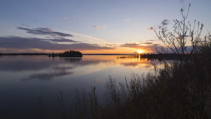 Framed Print : Colourful sunset in Spring at Astotin Lake, Elk Island National Park, Alberta, Canada Framed Print : Colourful sunset in Spring at Astotin Lake, Elk Island National Park, Alberta, Canada