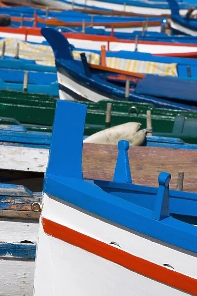 Colourful traditional fishing boats