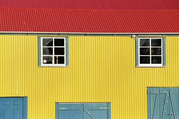 Colourful traditional house, Stanley, East Falkland, Falkland Islands, South Atlantic