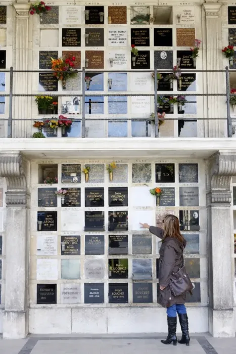 Framed Print : Columbarium, Pere Lachaise Cemetery, Paris, France, Europe Framed Print : Columbarium, Pere Lachaise Cemetery, Paris, France, Europe