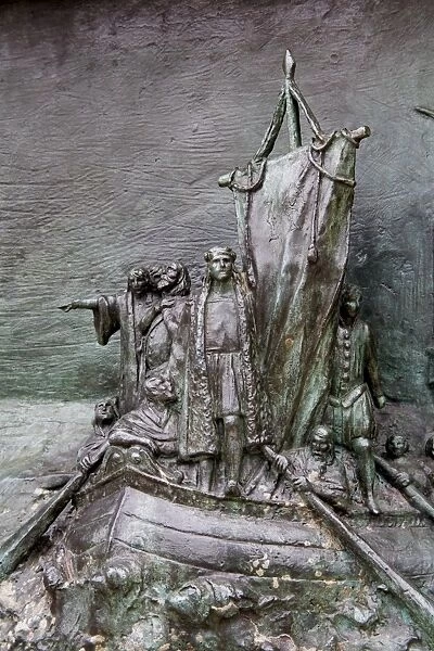 Detail of Columbus Monument