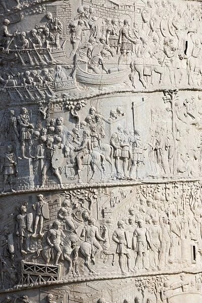 Detail from the Column of Trajan, Trajan Forum (Foro Traiano), UNESCO World Heritage Site