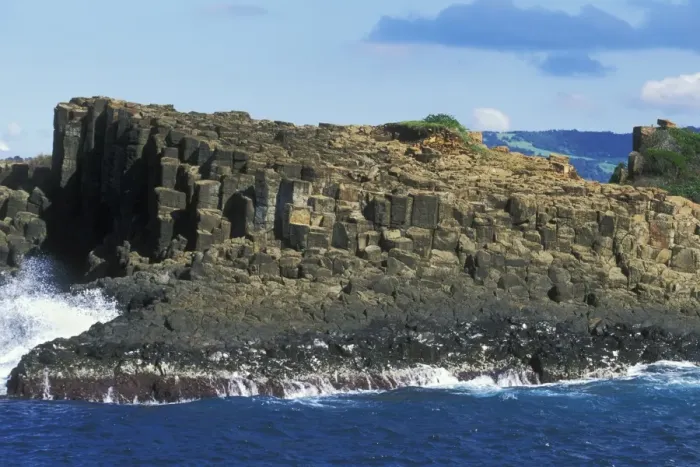 Framed Print : Columnar structures, created during cooling of basalt lava, near Bombo Beach Framed Print : Columnar structures, created during cooling of basalt lava, near Bombo Beach