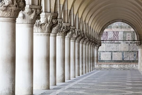 Columns and arches, St. Marks Square, Venice, UNESCO World Heritage Site, Veneto