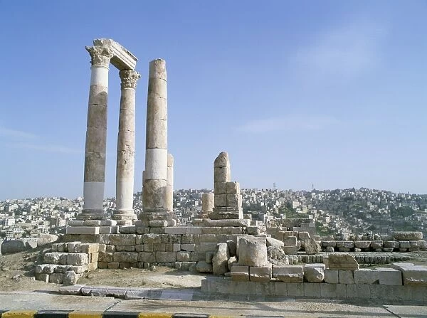 Columns of a Roman temple