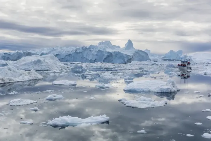 Framed Print : A commercial iceberg tour amongst huge icebergs calved from the Ilulissat Glacier, UNESCO World Heritage Site, Ilulissat, Greenland, Polar Regions Framed Print : A commercial iceberg tour amongst huge icebergs calved from the Ilulissat Glacier, UNESCO World Heritage Site, Ilulissat, Greenland, Polar Regions