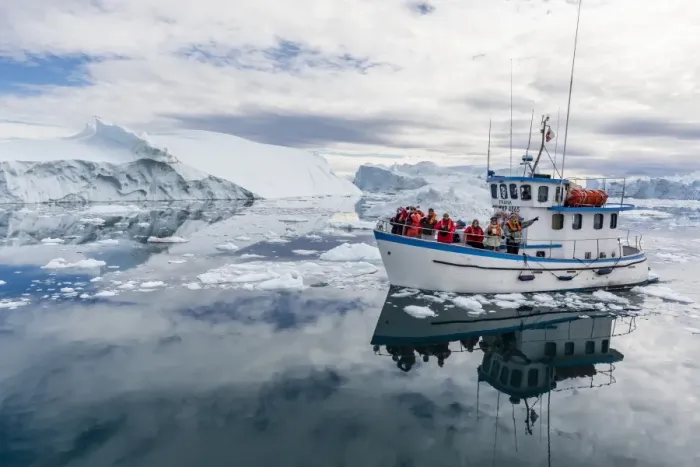 Framed Print : A commercial iceberg tour amongst huge icebergs calved from the Ilulissat Glacier, UNESCO World Heritage Site, Ilulissat, Greenland, Polar Regions Framed Print : A commercial iceberg tour amongst huge icebergs calved from the Ilulissat Glacier, UNESCO World Heritage Site, Ilulissat, Greenland, Polar Regions