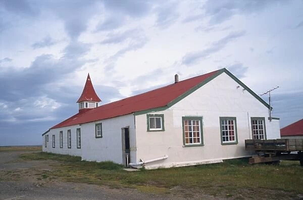 The Community Centre in the settlement of Goose Green, on the Falkland Islands