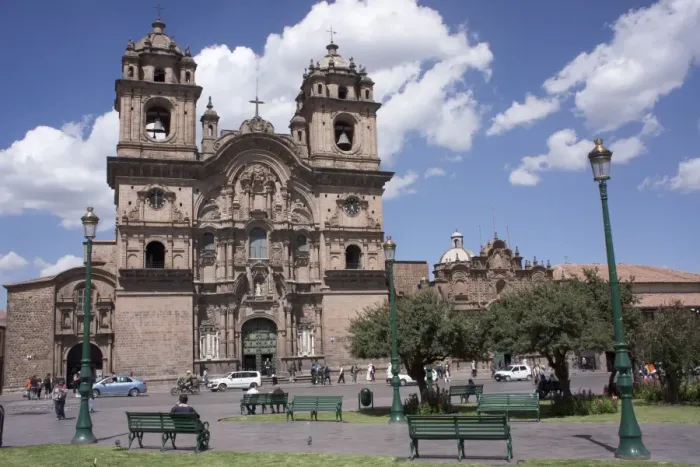 Framed Print : Company of Jesus Church, Plaza de Armas, Cuzco, Peru, South America Framed Print : Company of Jesus Church, Plaza de Armas, Cuzco, Peru, South America