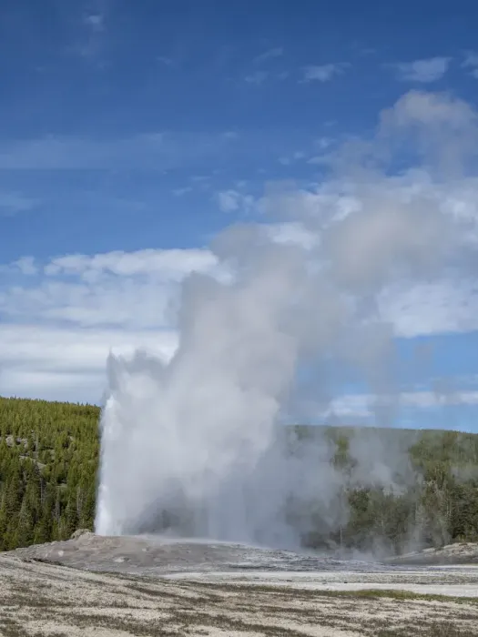 Framed Print : The cone geyser called Old Faithful erupting, Yellowstone National Park Framed Print : The cone geyser called Old Faithful erupting, Yellowstone National Park