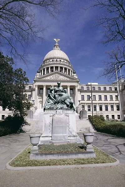 Confederate Women monument outside Mississippi State Capitol