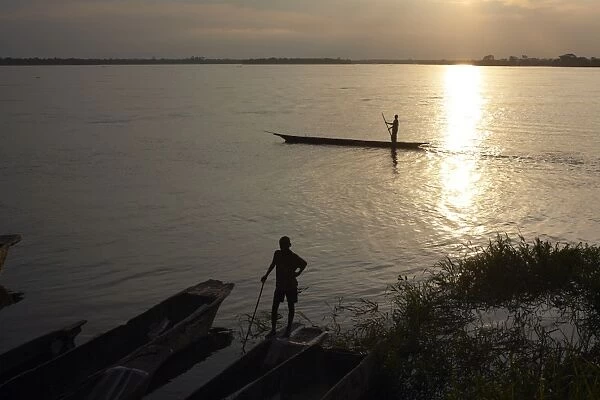 The Congo river at Yangambi, Democratic Republic of Congo, Africa