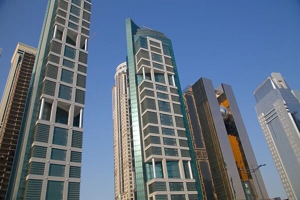 Contemporary architecture in City Centre, Doha, Qatar, Middle East