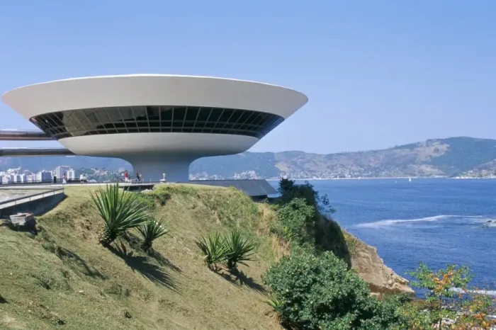 Framed Print : Contemporary Art Museum, Niteroi, Rio de Janeiro, Brazil, South America Framed Print : Contemporary Art Museum, Niteroi, Rio de Janeiro, Brazil, South America
