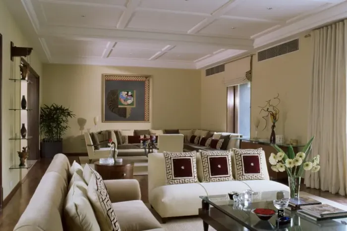 Framed Print : The contemporary home of a wealthy owner from Indias merchant class Framed Print : The contemporary home of a wealthy owner from Indias merchant class