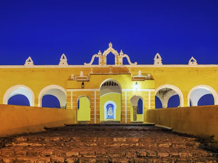 Framed Print : Convent of San Antonio de Padua at dusk, Izamal, Yucatan State, Mexico Framed Print : Convent of San Antonio de Padua at dusk, Izamal, Yucatan State, Mexico