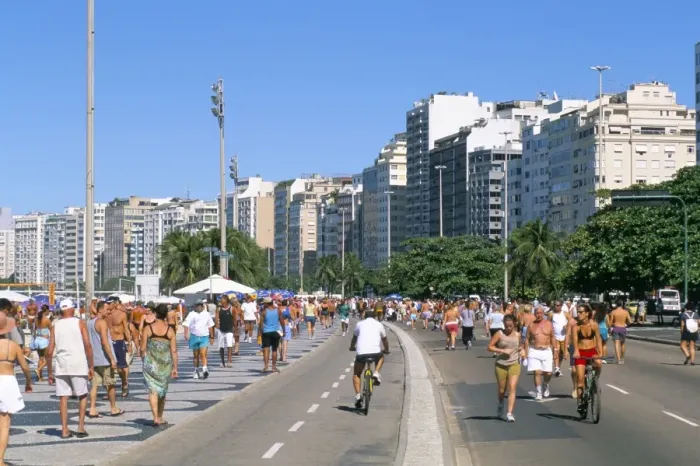 Framed Print : Copacabana, Rio de Janeiro, Brazil, South America
