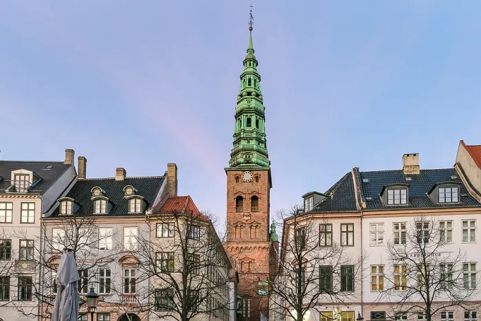 Framed Print : Copenhagen, Denmark ' View of Nikolaj Kunsthal, a former medieval church transformed into a contemporary art center Framed Print : Copenhagen, Denmark ' View of Nikolaj Kunsthal, a former medieval church transformed into a contemporary art center
