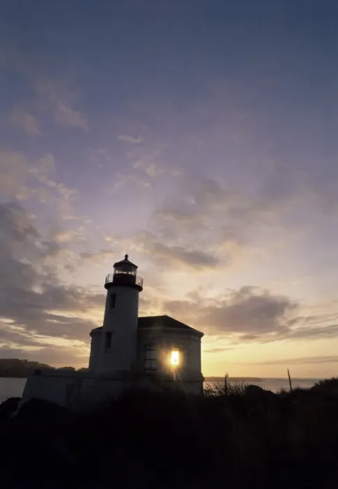 Framed Print : Coquille River lighthouse Framed Print : Coquille River lighthouse