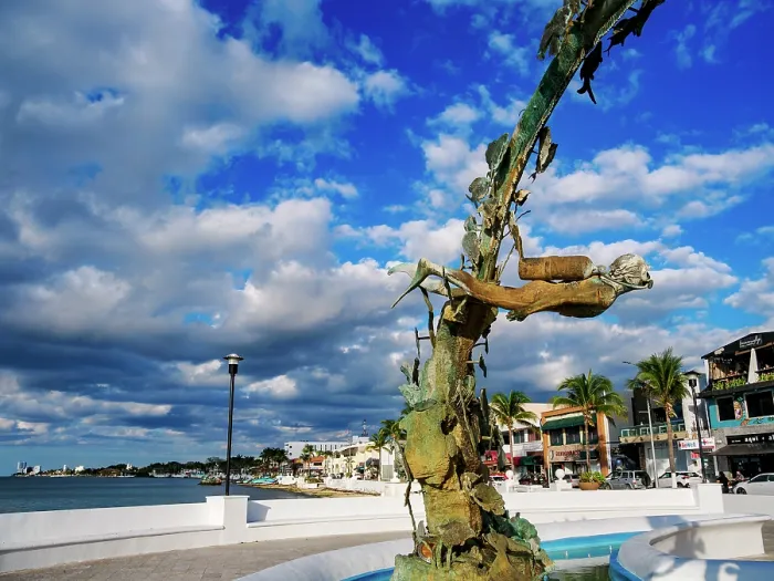 Framed Print : Coral Reefs Monument at the waterfront of San Miguel de Cozumel, Cozumel Island, Quintana Roo State, Mexico Framed Print : Coral Reefs Monument at the waterfront of San Miguel de Cozumel, Cozumel Island, Quintana Roo State, Mexico
