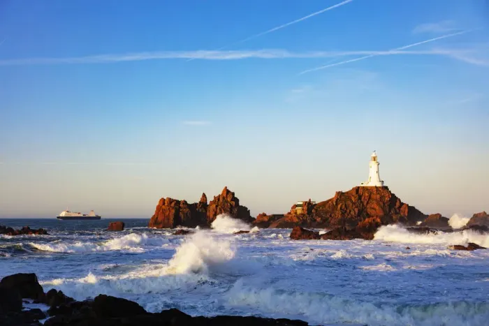 Framed Print : Corbiere Point Lighthouse, Jersey, Channel Islands, United Kingdom, Europe Framed Print : Corbiere Point Lighthouse, Jersey, Channel Islands, United Kingdom, Europe
