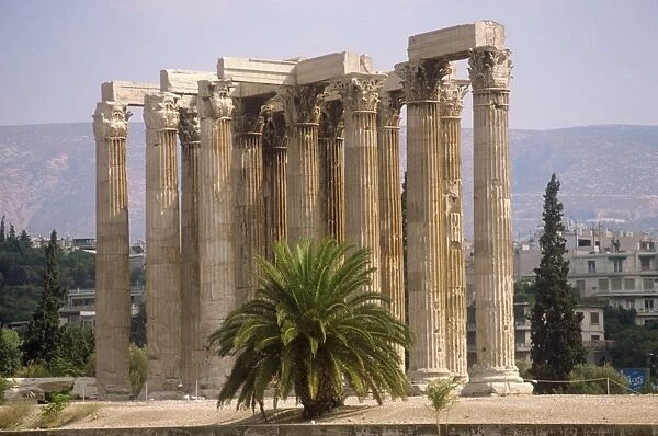 Corinthian columns of the Temple of Zeus dating from