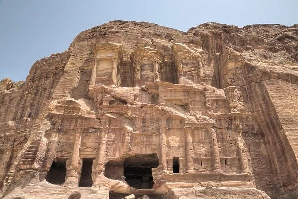 Corinthian Tomb, Royal Tombs, Petra, UNESCO World Heritage Site, Jordan, Middle East