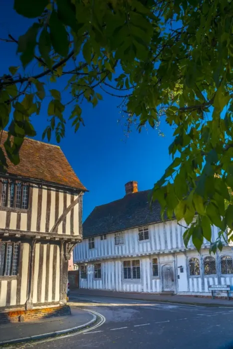 Framed Print : Corner of Water Street and Lady Street, Lavenham, Suffolk, England, United Kingdom Framed Print : Corner of Water Street and Lady Street, Lavenham, Suffolk, England, United Kingdom